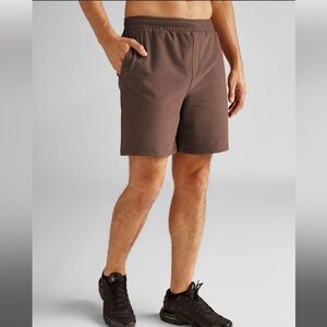 Beyond Yoga Spacedye Freefit Easy Men’s Short 2.0 in Truffle Heather - size M